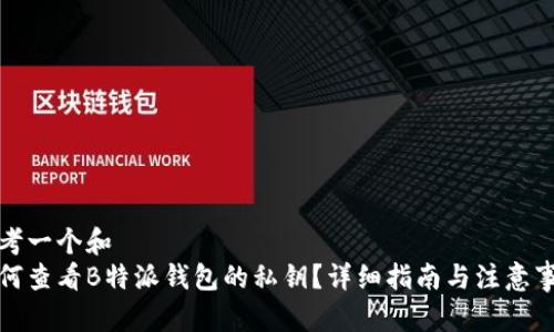 思考一个和  
如何查看B特派钱包的私钥？详细指南与注意事项